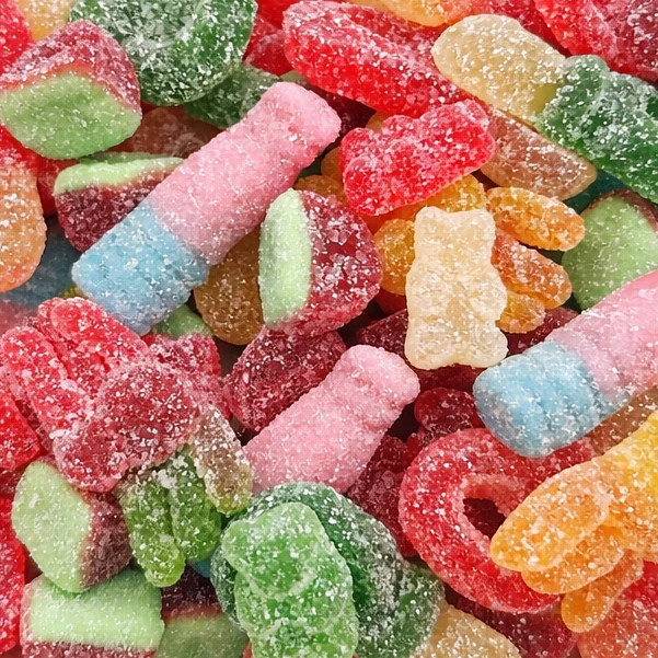 THC infused mixed gummies